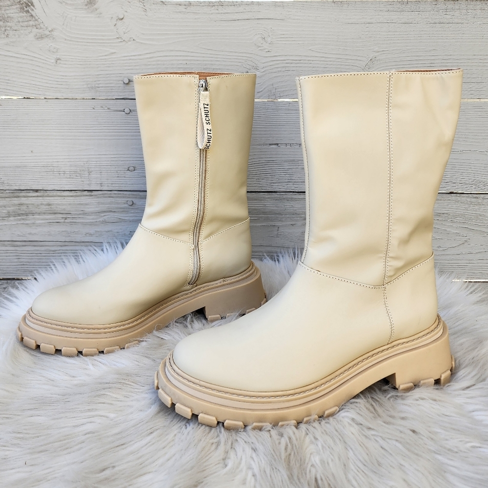 New Schutz Juany Lug Sole Boots - Picture 5 of 12